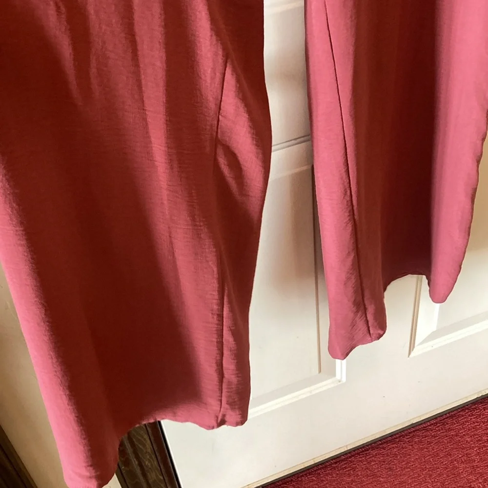 Like New Large She & Sky Terracotta Jumpsuit with Tie Front and Slit Back (ABBA) - Picture 10 of 16